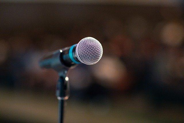 photo of a microphone