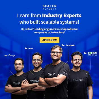 Advertisement from Scaler