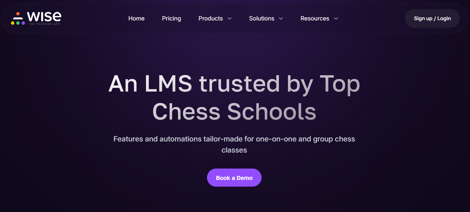 Wise online chess coaching platform