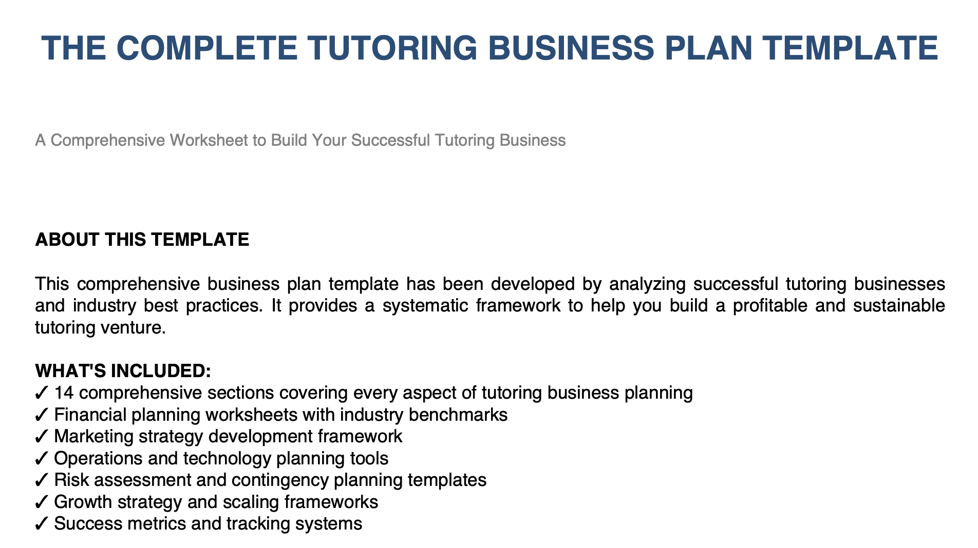 Tutoring Business Plan Guide 2026 | Guide & Free PDF Download