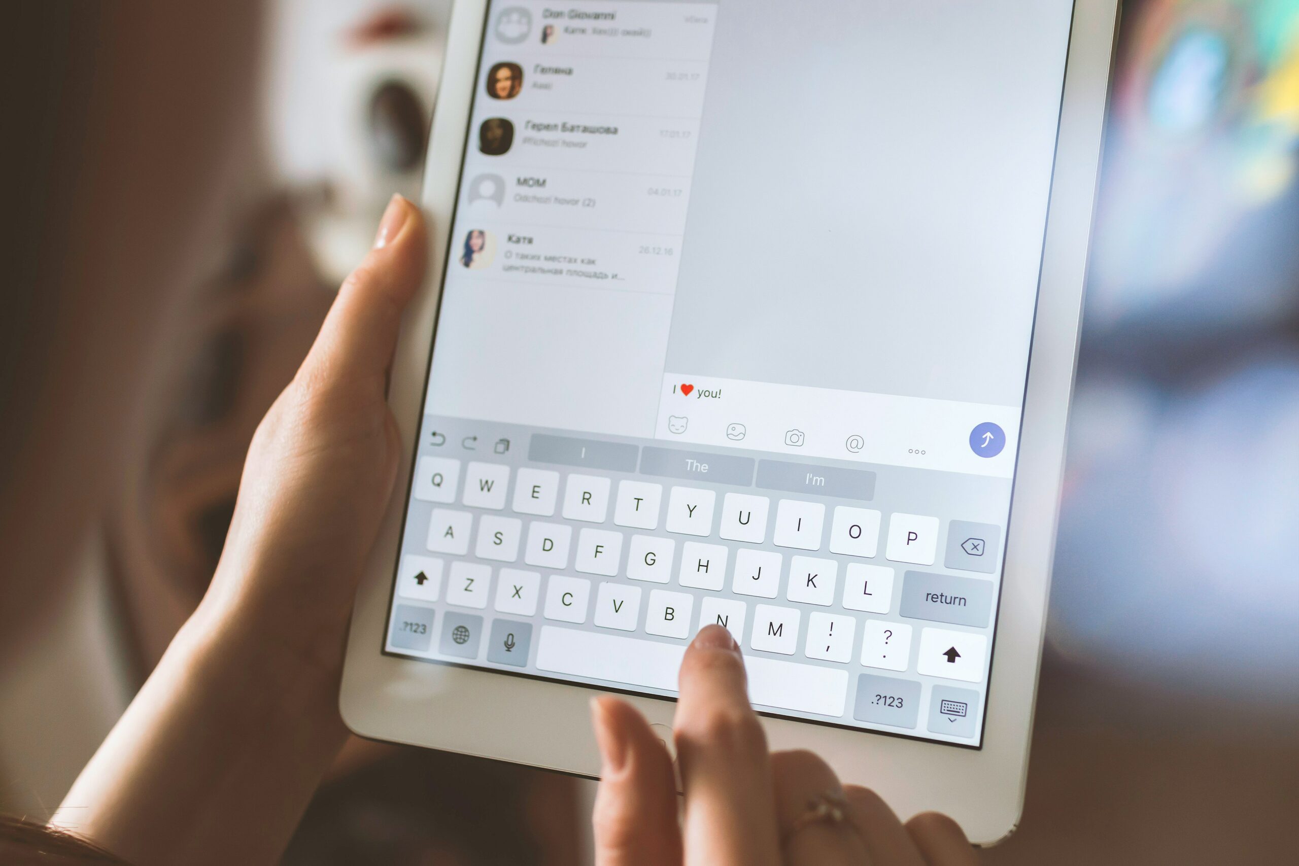tutor-student communication on iPAD