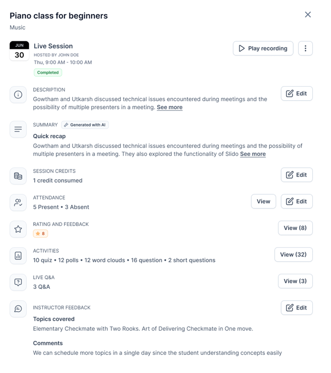 post tutoring session confirmation on wise tutoring software