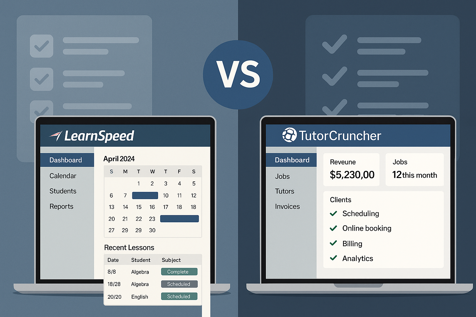 LearnSpeed vs TutorCruncher