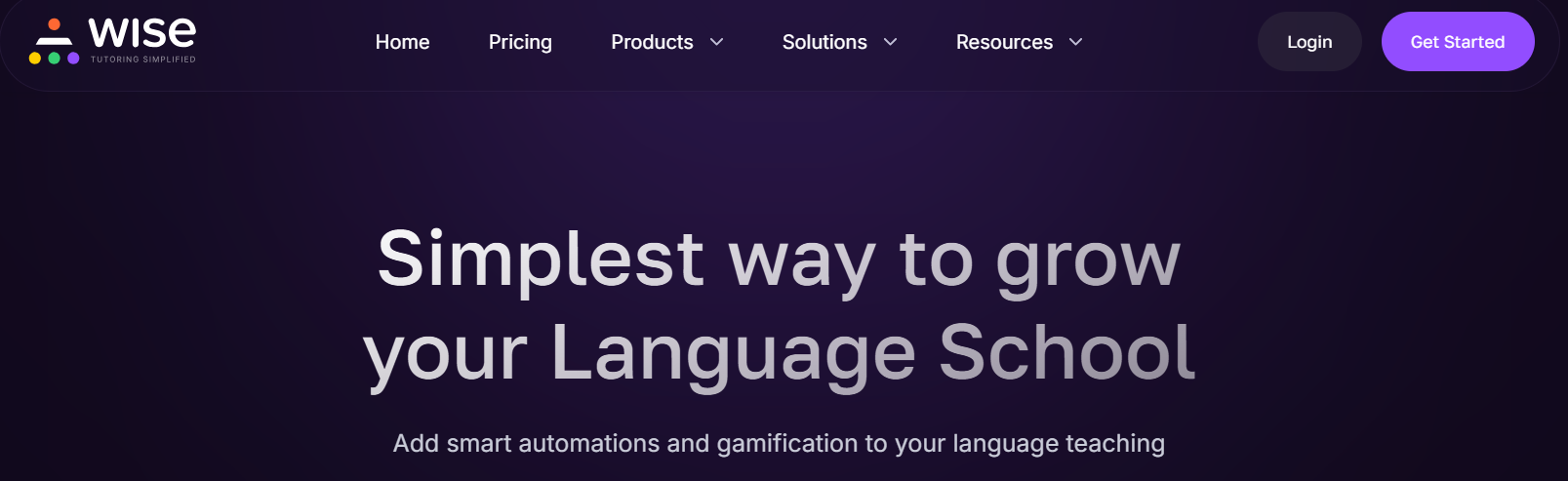 wise lms for language schools