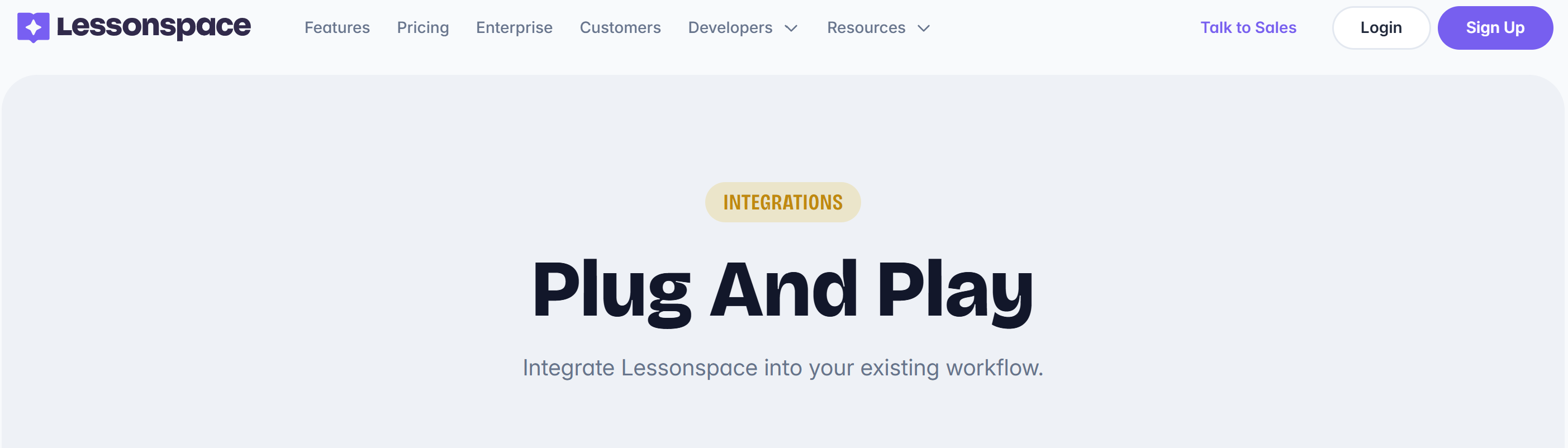 Lessonspace integrations